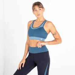 Dare 2b Brassière De Sport MANTRA Femme (Gris Bleu / Denim Clair) -Dare 2b Boutique brassiere de sport mantra femme gris bleu denim clair 3