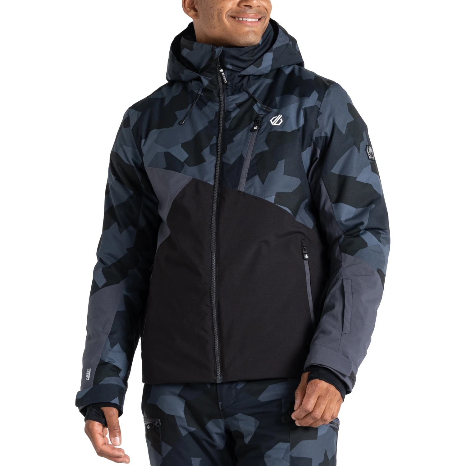 Dare 2b Veste De Ski - Baseplate - DKT Ebony Grey/Black Geo Camo Print 3 Dare 2b Veste De Ski - Baseplate - DKT Ebony Grey/Black Geo Camo Print