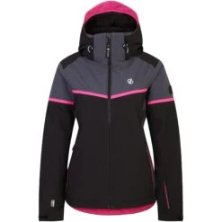 Dare 2b Veste De Ski Femme - Carving - 06N Black/Ebony -Dare 2b Boutique dare 2b carving women ski jacket 06n black ebony 10 1533651