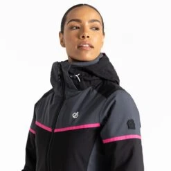 Dare 2b Veste De Ski Femme - Carving - 06N Black/Ebony -Dare 2b Boutique dare 2b carving women ski jacket 06n black ebony 2 1533643