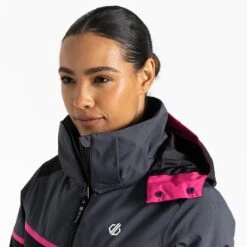 Dare 2b Veste De Ski Femme - Carving - 06N Black/Ebony -Dare 2b Boutique dare 2b carving women ski jacket 06n black ebony 3 1533644