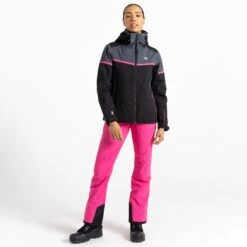 Dare 2b Veste De Ski Femme - Carving - 06N Black/Ebony -Dare 2b Boutique dare 2b carving women ski jacket 06n black ebony 9 1533650