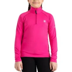 Dare 2b Couche Intermédiaire Enfant - Consist II Core Stretch - 829 Pure Pink