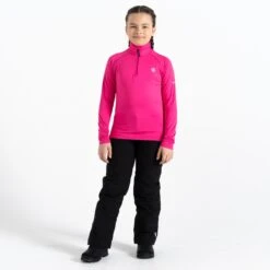 Dare 2b Couche Intermédiaire Enfant - Consist II Core Stretch - 829 Pure Pink -Dare 2b Boutique dare 2b consist ii kids core stretch mid layer 829 pure pink 3 1532676