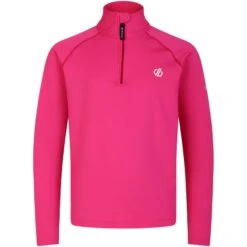 Dare 2b Couche Intermédiaire Enfant - Consist II Core Stretch - 829 Pure Pink -Dare 2b Boutique dare 2b consist ii kids core stretch mid layer 829 pure pink 4 1532677