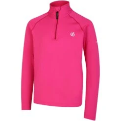 Dare 2b Couche Intermédiaire Enfant - Consist II Core Stretch - 829 Pure Pink -Dare 2b Boutique dare 2b consist ii kids core stretch mid layer 829 pure pink 5 1532681