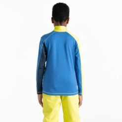 Dare 2b T-Shirt Manches Longues Enfant - Formate II Core - XZP Swedish Blue/Pink -Dare 2b Boutique dare 2b formate ii kids core long sleeve shirt c83 olympian blue moonlight denim 2 1533234