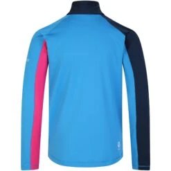 Dare 2b T-Shirt Manches Longues Enfant - Formate II Core - XZP Swedish Blue/Pink -Dare 2b Boutique dare 2b formate ii kids core long sleeve shirt xzp swedish blue pink 3 1533240