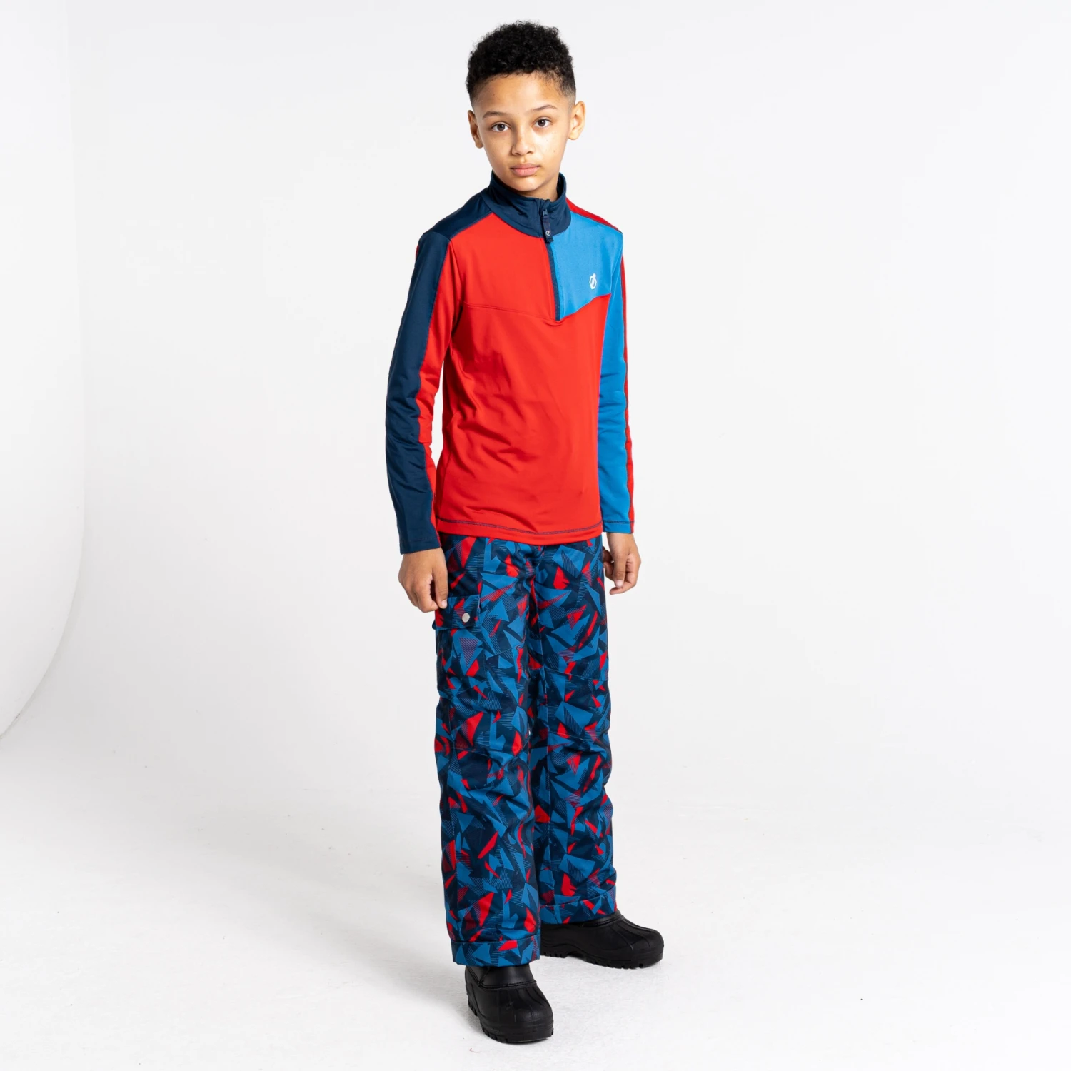 Dare 2b Formate II Core Stretch Pullover Enfant - T4C Moonlight Denim/Vallarta Blue/Danger Red 7 Dare 2b Formate II Core Stretch Pullover Enfant - T4C Moonlight Denim/Vallarta Blue/Danger Red â Image 5