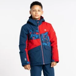Dare 2b Glee II Veste Enfant - H9Z Moonlight Denim/Danger Red/Vallarta Blue Geo Print -Dare 2b Boutique dare 2b kids glee ii jacket h9z moonlight denim danger red vallarta blue geo print 4 1251535