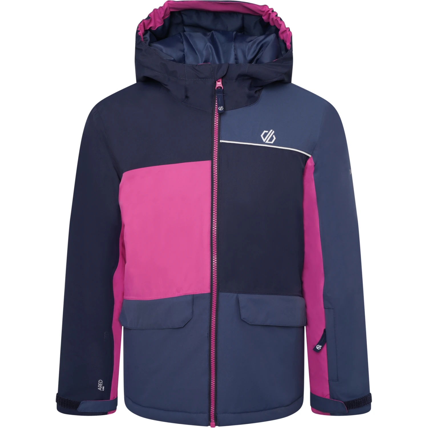 Dare 2b Remarkable Kids Jacket - W4R Nightfall Navy/Dark Storm/Raspberry Rose 4 Dare 2b Remarkable Kids Jacket - W4R Nightfall Navy/Dark Storm/Raspberry Rose – Image 2