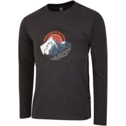 Dare 2b T-Shirt Manches Longues - Stomping - R39 Charcoal Grey Marl -Dare 2b Boutique dare 2b stomping long sleeve tee r39 charcoal grey marl 7 1532586