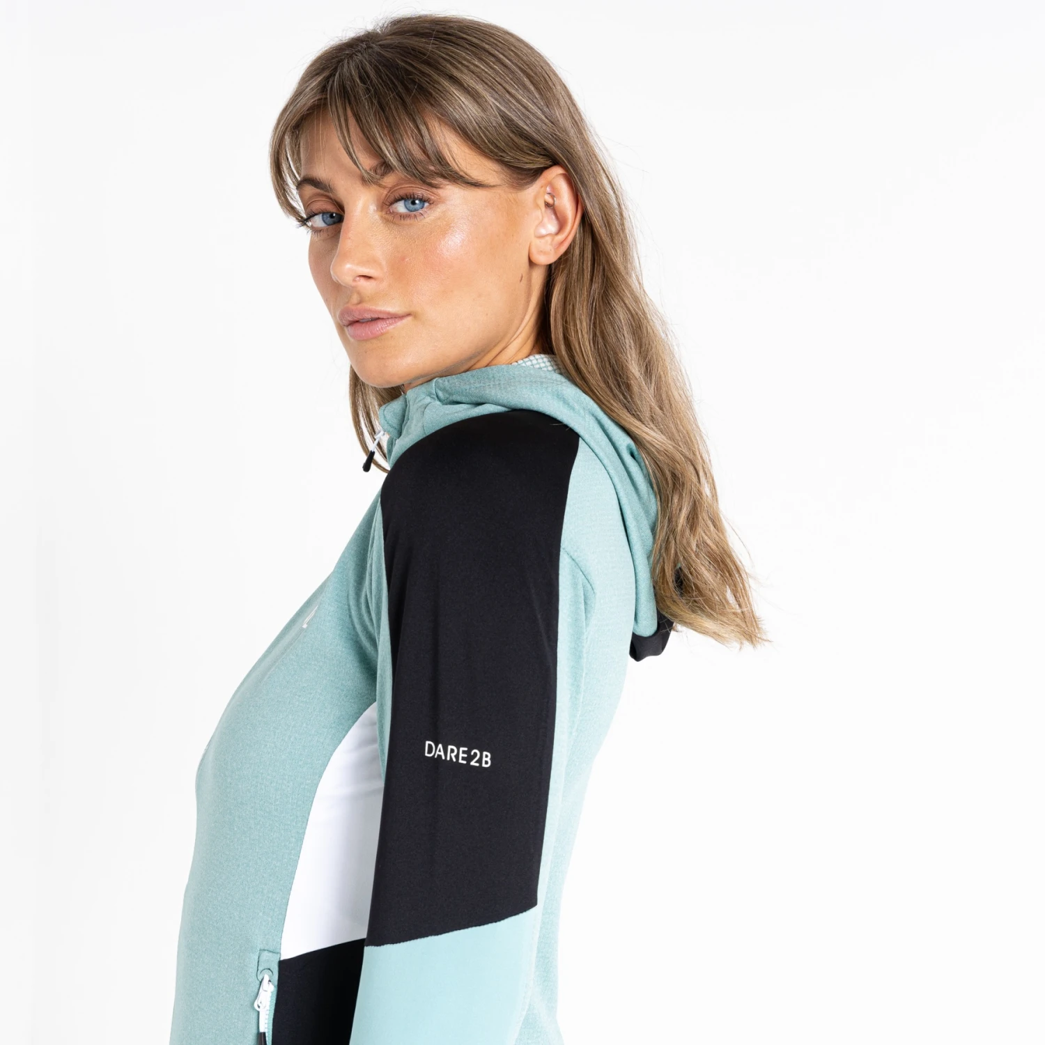 Dare 2b Convey Core Stretch Couche Intermédiaire Femme - R5V Canton Green/Black/White 10 Dare 2b Convey Core Stretch Couche Intermédiaire Femme - R5V Canton Green/Black/White – Image 8