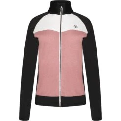 Dare 2b Elation II Core Stretch Couche Intermédiaire Femme - B48 Mesa Rose/Black/White