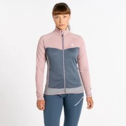 Dare 2b Couche Intermédiaire - Elation II Core Stretch Femme - QFI Orion Grey/Dusky Rose -Dare 2b Boutique dare 2b women elation ii core stretch mid layer qfi orion grey dusky rose 8 1355998