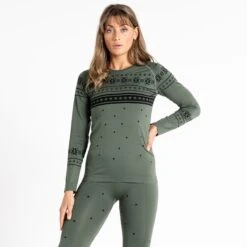 Dare 2b In Demand Ensemble De Sous-Vêtements Femme - P7T Duck Green/Black -Dare 2b Boutique dare 2b women in demand baselayer set p7t duck green black 1 1247642