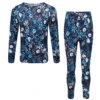 Dare 2b Partition II Ensemble De Sous-Vêtements Thermique Enfant - W4G River Blue Floral Print
