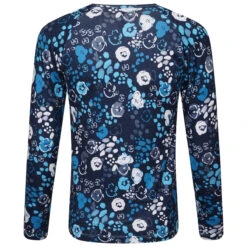 Dare 2b Partition II Ensemble De Sous-Vêtements Thermique Enfant - W4G River Blue Floral Print -Dare 2b Boutique dare2b kinder partition ii thermo baselayer set dku320 w4g 03 1311010
