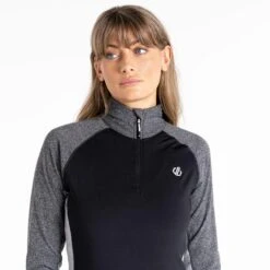 Dare 2b Haut De Sport INVOLVED Femme (Noir / Gris Charbon Chiné) -Dare 2b Boutique haut de sport involved femme noir gris charbon chine 2