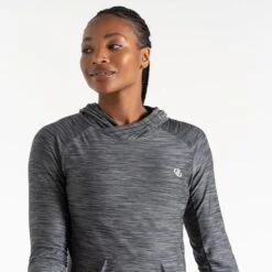 Dare 2b Sprint City Femme Yoga Sweat Capuche - Gris Moyen / Gris -Dare 2b Boutique sprint city femme yoga sweat capuche gris moyen gris 3