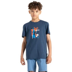 Dare 2b Tshirt TRAILBLAZER Enfant (Denim Sombre) -Dare 2b Boutique tshirt trailblazer enfant denim sombre 3